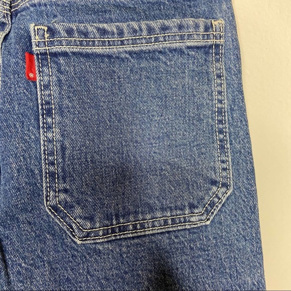 Levi's Wedgie High Waist Crop Straight Leg Jeans - Picture 7 of 8